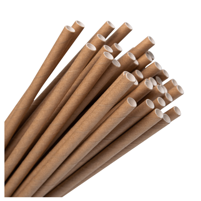 Brown paper straws 100 pcs/pack